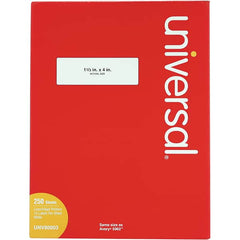 UNIVERSAL - 4" Long, White Paper Laser Label - For Inkjet Printers, Laser Printers - Americas Industrial Supply