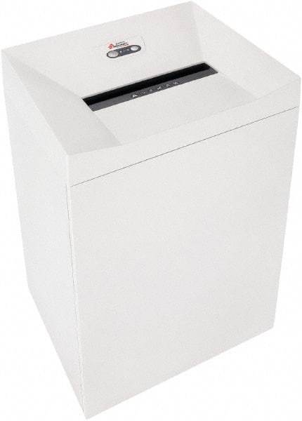 Ability One - 4mm x 37mm" Strip, 17 Sheet Cross Cut Paper Office Shredder - 13-1/2" Long x 18" Wide x 25" High, Level 4 Security, 69 Gal Wastebasket - Americas Industrial Supply