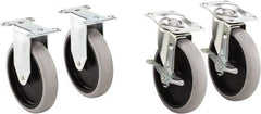 Rubbermaid - 5-11/16" Long x 2-9/16" Wide x 5-13/16" High, Cart Replacement Casters - Use with RCP Heavy Duty Adaptable Carts (1997206, 1997207, 1997208, 1997209). - Americas Industrial Supply