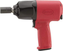 Sioux Tools - 1/2" Drive, 6,300 RPM, 520 Ft/Lb Torque Impact Wrench - Pistol Grip Handle, 1,200 IPM, 3.9 CFM, 90 psi, 1/4" NPT Inlet - Americas Industrial Supply