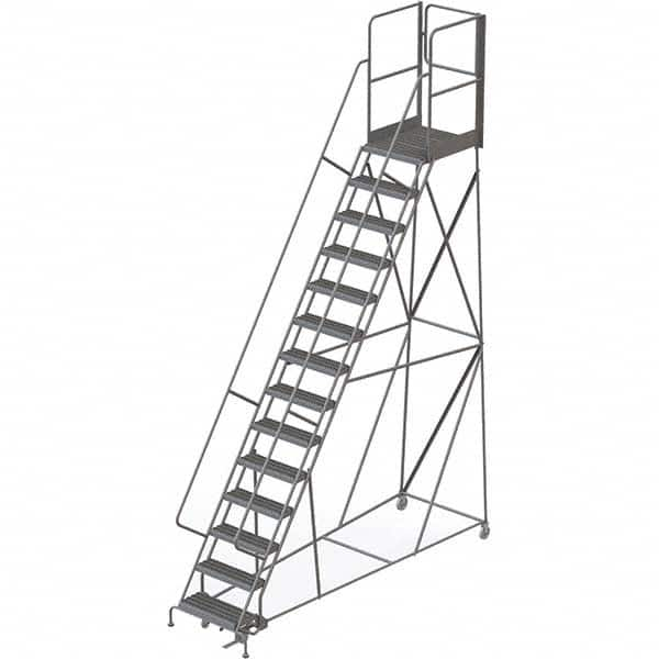 TRI-ARC - Rolling & Wall Mounted Ladders & Platforms Type: Rolling Warehouse Ladder Style: Rolling Platform Ladder - Americas Industrial Supply