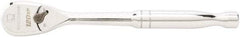 GearWrench - 1/2" Drive Pear Head Ratchet - Full Polish Chrome Finish, 11" OAL, 60 Gear Teeth, Full Polished Handle, Standard Head - Americas Industrial Supply