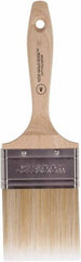 Wooster Brush - 3" Flat Polyester Varnish Brush - 2-15/16" Bristle Length, 5-9/16" Wood Beavertail Handle - Americas Industrial Supply