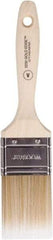 Wooster Brush - 2" Flat Polyester Varnish Brush - 2-11/16" Bristle Length, 4-9/16" Wood Beavertail Handle - Americas Industrial Supply