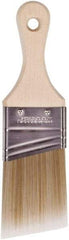 Wooster Brush - 2" Angled Polyester Angular Brush - 2-11/16" Bristle Length, 2-7/8" Wood Fluted Handle - Americas Industrial Supply