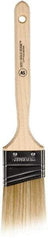 Wooster Brush - 2" Angled Polyester Angular Brush - 2-11/16" Bristle Length, 6-9/16" Wood Fluted Handle - Americas Industrial Supply