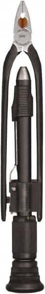 Milbar - 6" OAL, 29mm Jaw Length x 5/8" Jaw Width, Side Cutting Wire Twister Pliers - Diamond Serrated Jaw, Steel Handles - Americas Industrial Supply