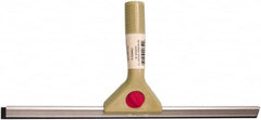 PRO-SOURCE - 16" Rubber Blade Window Squeegee - Tapered End, Single Edge, Gray, Plastic Holder - Americas Industrial Supply