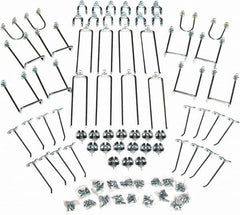 Triton - Silver Pegboard Wall Mounted Storage - For Use with DuraBoards, 1/4" & 1/8" Pegboards - Americas Industrial Supply
