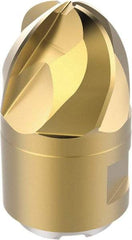 Seco - MP16 Grade F40M Carbide Ball Nose Milling Tip Insert - TiAIN/TiN Finish, 4 Flutes, 15.88mm Cutting Diam, 10mm Depth of Cut, 24.6mm Extension, 5/16" Cnr Rad - Americas Industrial Supply