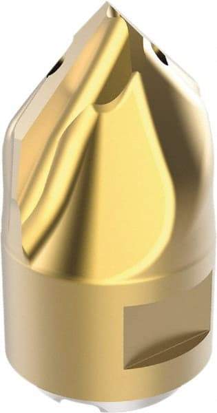 Seco - MP16 Grade F40M Carbide Chamfer Milling Tip Insert - TiAIN/TiN Finish, 2 Flutes, 16mm Cutting Diam, 7.4mm Depth of Cut, 26.4mm Extension - Americas Industrial Supply