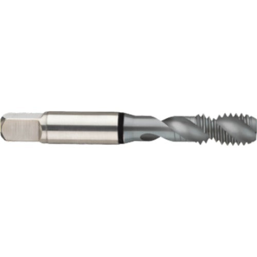 ‎8-32 2FL 2B Cobalt Spiral Flute Semi-Bott Black Ring Tap-MolyGlide-45 Degree Helix - Americas Industrial Supply