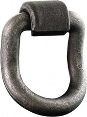 Buyers Products - Steel D-Ring 55° with Integral Bracket - 5" Long, Gray, For Use with Cargo Control - Americas Industrial Supply