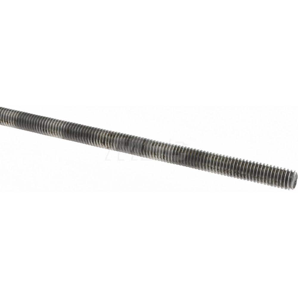 Threaded Rod: 1/2-13, 10″ Long, Steel Inch Thread, 1A, Right Hand Thread