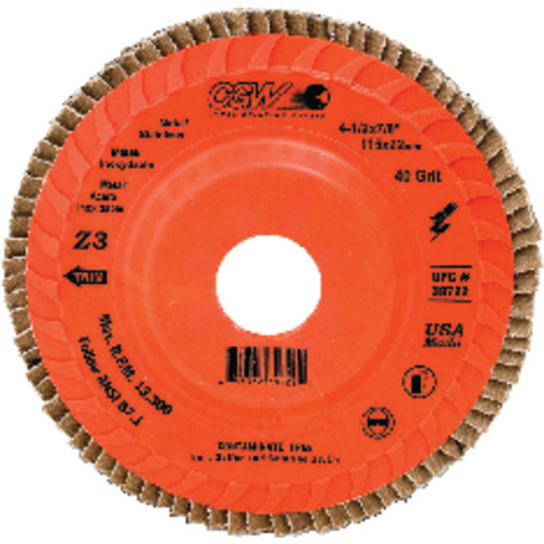 5″ × 7/8″ Z3-80 Grit - Compact Trimmable Premium Zirconia Z3 Flap Disc - Americas Industrial Supply