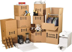 Made in USA - Moving & Box Kits Kit Type: Deluxe Home Moving Kit Number of Boxes: 118 - Americas Industrial Supply