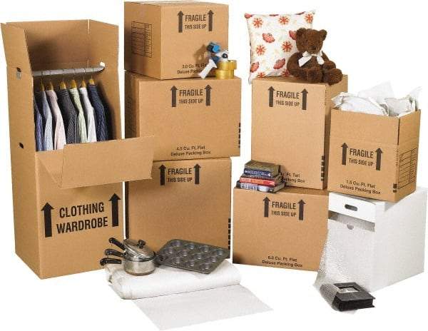 Made in USA - Moving & Box Kits Kit Type: Home Moving Kit Number of Boxes: 57 - Americas Industrial Supply