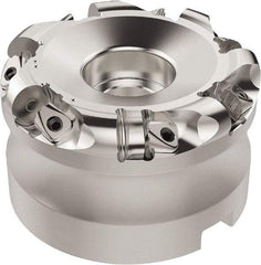 Seco - 37.33mm Cut Diam, 6mm Max Depth, 32mm Arbor Hole, 7 Inserts, RN.. 1207 Insert Style, Indexable Copy Face Mill - R220.26 Cutter Style, 9,400 Max RPM, 50mm High, Through Coolant, Series R220.26 - Americas Industrial Supply