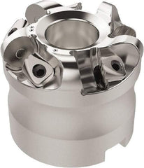 Seco - 67.26mm Cut Diam, 6mm Max Depth, 3/4" Arbor Hole, 5 Inserts, RN.. 1207 Insert Style, Indexable Copy Face Mill - R220.26 Cutter Style, 11,900 Max RPM, 2 High, Through Coolant, Series R220.26 - Americas Industrial Supply