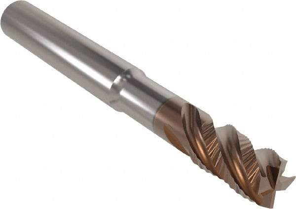 Seco - 8mm, 4 Flute, Single End, Solid Carbide, Corner Chamfer End Mill - 69mm OAL, 38° Helix, Right Hand Flute, 18mm LOC, Right Hand Cut - Americas Industrial Supply