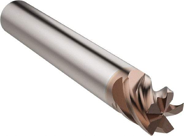 Seco - 8mm, 5 Flute, Single End, Solid Carbide, 1mm Corner Radius End Mill - 63mm OAL, 32° Helix, Right Hand Flute, 8mm LOC, Right Hand Cut - Americas Industrial Supply