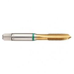 M16x1.5 6H 4-Flute Cobalt Green Ring Spiral Point Plug Tap-TiN - Americas Industrial Supply