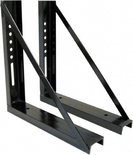 Buyers Products - Steel Truck Box Mounting Brackets - 18" Long, Black, For Use with Truck Boxes - Americas Industrial Supply