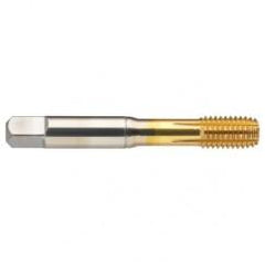 6-32 H7 3-Flute Cobalt Green Ring Semi-Bottoming 40 degree Spiral Flute Tap-TiN - Americas Industrial Supply