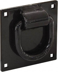 Buyers Products - Steel Bolt-On D-Ring - 4-1/2" Long, Black, For Use with Cargo Control - Americas Industrial Supply