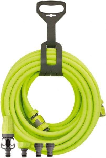 Legacy - 1/2" ID x 0.74" OD 4' Long Lead-In Whip Hose - MNPT Swivel x MNPT Ends, 300 Working psi, -40 to 140°F, 1/2" Fitting, Green - Americas Industrial Supply
