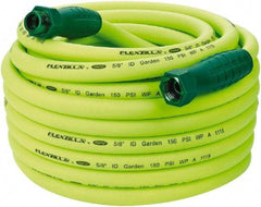 Legacy - 75' Long Garden Hose - 5/8" Diam, 3/4" GHT, Hybrid Polymer, 150 psi, All Season, Green - Americas Industrial Supply