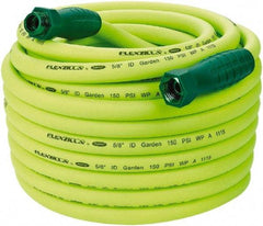 Legacy - 100' Long Garden Hose - 5/8" Diam, 3/4" GHT, Hybrid Polymer, 150 psi, All Season, Green - Americas Industrial Supply