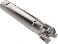Seco - 40mm Cut Diam, 6.95mm Max Depth of Cut, 32mm Shank Diam, 200mm OAL, Indexable Square Shoulder End Mill - XNEX0816.. Inserts, Weldon Shank, 87° Lead Angle, Through Coolant, Series R217.79 - Americas Industrial Supply