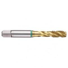 1-1/4-7 Dia. - 2B - 4 FL - Cobalt Bottoming Green Ring Tap FORM-E-TiN - Americas Industrial Supply