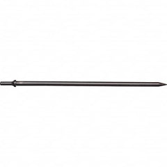 Mayhew - 1/8" Head Width, 18" OAL, Tapered Punch Chisel - Round Drive, Round Shank, Steel - Americas Industrial Supply