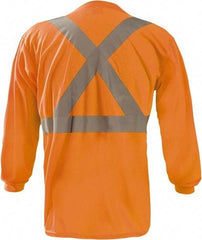 OccuNomix - Size XL, Hi-Viz Orange, High Visibility, Long Sleeve T-Pocket, - 48" Chest, 1 Pocket, Polyester - Americas Industrial Supply