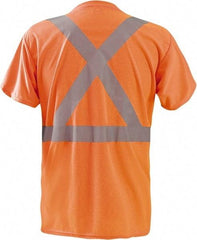 OccuNomix - Size XL, Hi-Viz Orange, High Visibility, Short Sleeve T-Pocket, - 48" Chest, 1 Pocket, Polyester - Americas Industrial Supply