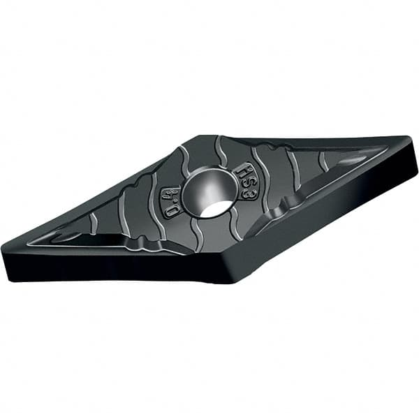 Walter - VNGG MS3 Grade WSM01 Turning Insert - TiAlN+Al2O3+(ZrN) Finish, 35° Rhombic, 9.53mm Inscr Circle, 4.76mm Thick, 0.1mm Corner Radius - Americas Industrial Supply