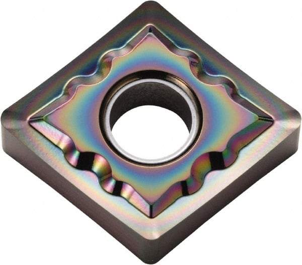 Kyocera - CNGG432 AH Grade PDL025 Carbide Turning Insert - Al2O3 Finish, 80° Diamond, 1/2" Inscr Circle, 3/16" Thick, 1/32" Corner Radius - Americas Industrial Supply