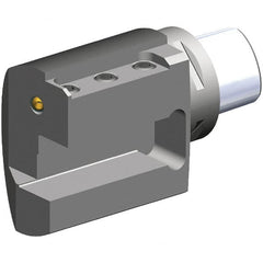 Kennametal - Left Hand Cut, PSC63 Modular Connection, Square Shank Lathe Modular Clamping Unit - 25mm Square Shank Length, 20mm Square Shank Width, Through Coolant, Series STAL Straight Side Mount - Exact Industrial Supply