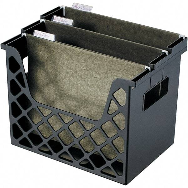 UNIVERSAL - Black File Boxes-Portable - Plastic - Americas Industrial Supply