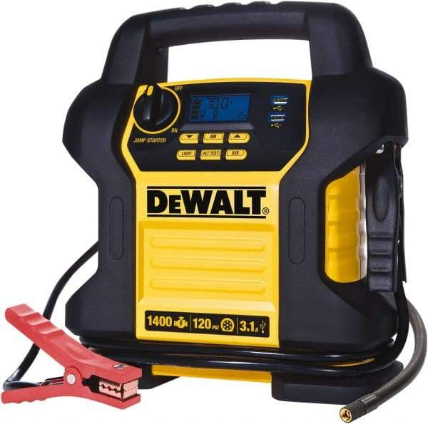 DeWALT - 12 VDC Jump Starter - 32 Amps, 80 Starter Amps - Americas Industrial Supply