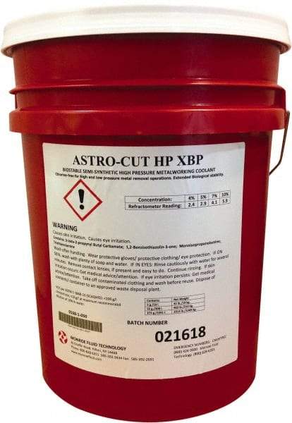 Monroe Fluid Technology - 5 Gal Pail Cutting & Grinding Fluid - Semisynthetic - Americas Industrial Supply