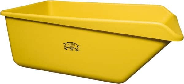 Remco - 149 Gal Yellow Rectangular Polyethylene Tub - 21-3/4" High x 32" Diam - Americas Industrial Supply
