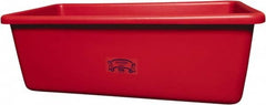 Remco - 70 Gal Red Rectangular Polyethylene Tub - 17" High x 26-1/2" Diam - Americas Industrial Supply