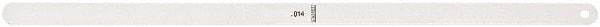 Starrett - Feeler Gages   Thickness (Decimal Inch): 0.0140    Leaf Length (Inch): 12 - Americas Industrial Supply