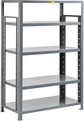 Little Giant - 5 Shelf Starter Open Steel Shelving - 7,500 Lb Capacity, 36" Wide x 72" High x 24" Deep, Gray - Americas Industrial Supply
