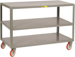 Little Giant - Mobile Table - Fixed Leg, Gray, 36" Long x 24" Deep x 34" High - Americas Industrial Supply