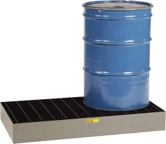 Little Giant - 33 Gal Sump Capacity, Steel Platform - Low Profile - 51" Long x 26" Wide x 6-1/2" High, 3,000 Lb Capacity - Americas Industrial Supply