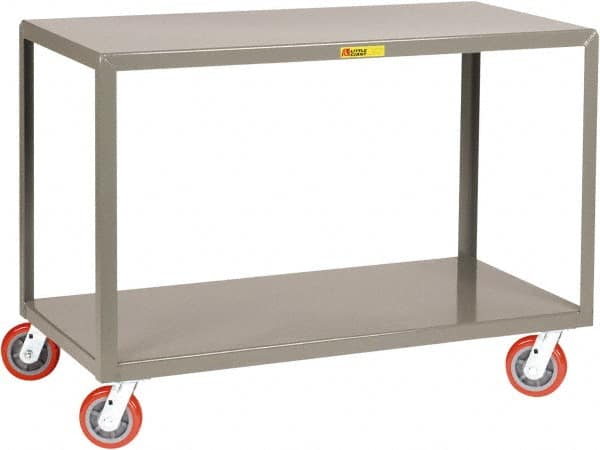 Little Giant - Mobile Table - Fixed Leg, Gray, 60" Long x 30" Deep x 34" High - Americas Industrial Supply